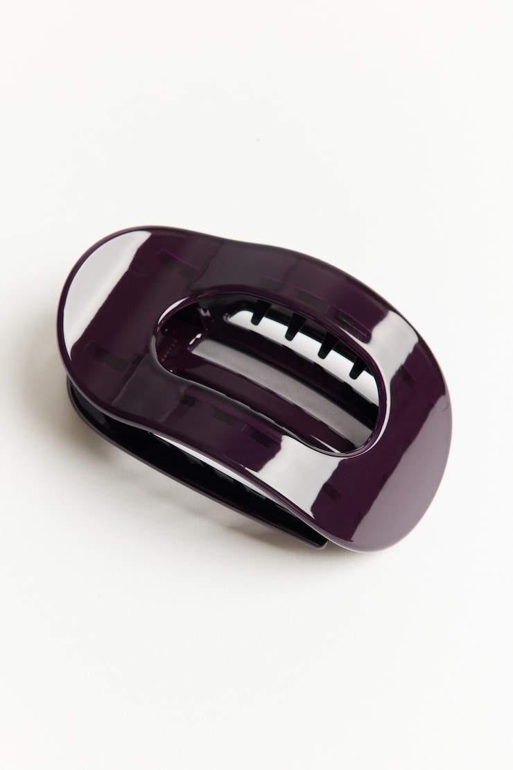 Pilates Claw Clip, Wild Berry Maroon, large