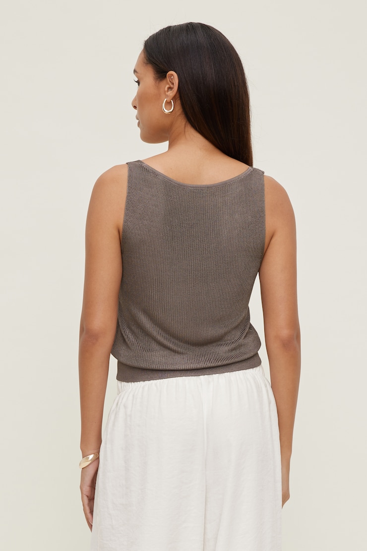 Camisole en tricot lustrée