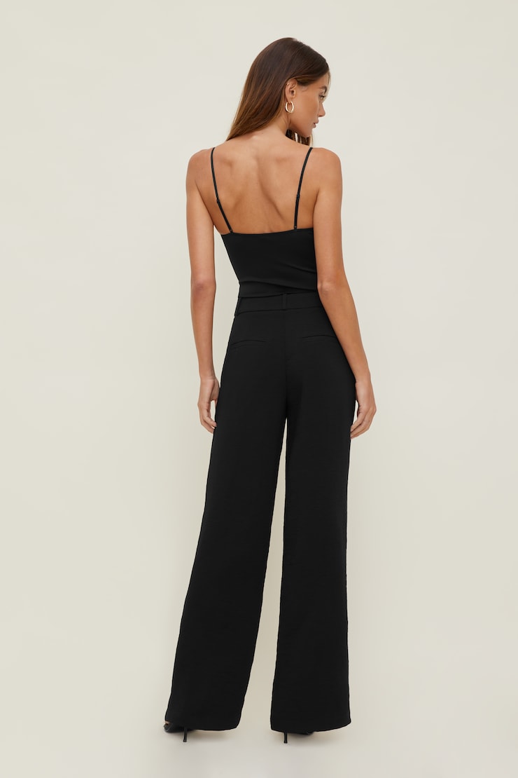 Airflow High Rise Wide Leg Pants Jet Black large