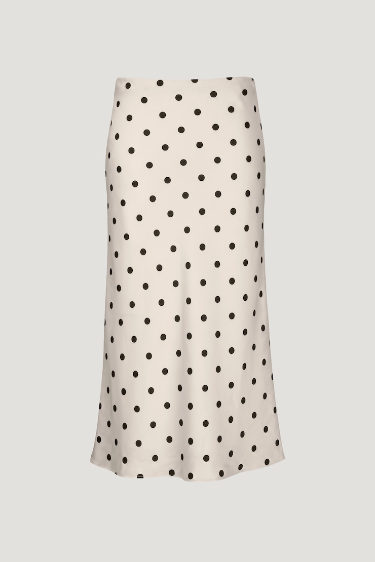 Delila Satin Midi Skirt