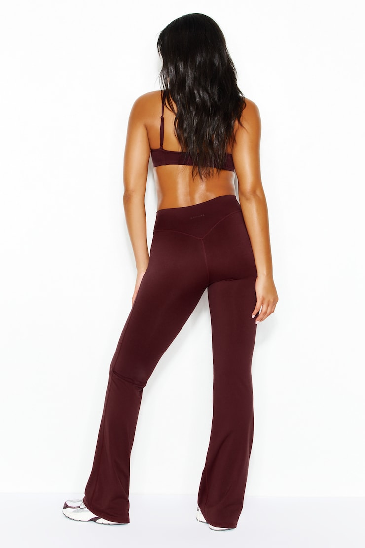 Form Active Flare Pants, Burgundy Bite, large