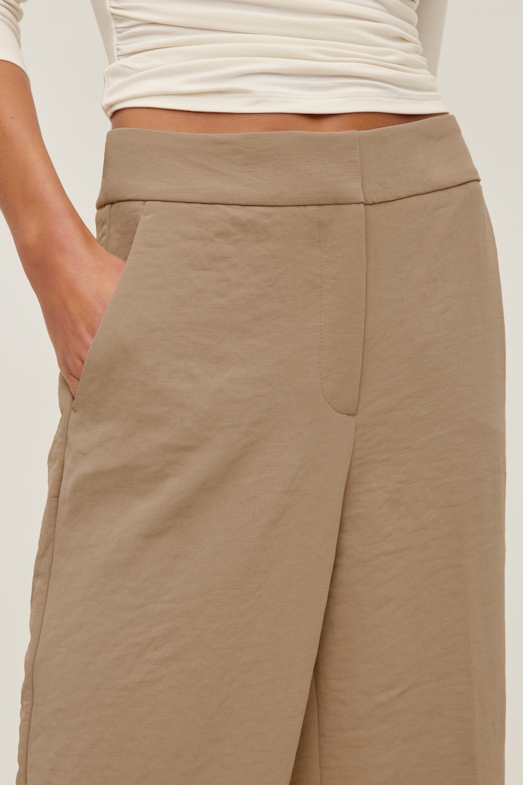 Yasmin Airflow Straight Leg Pants Taupe Mix large