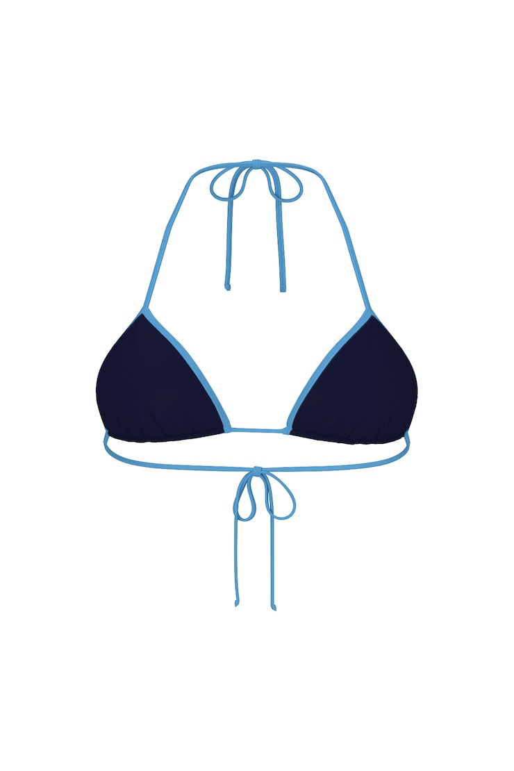 Slider Triangle Bikini Top, BLUE DEPTHS/POPSICLE BLUE, large