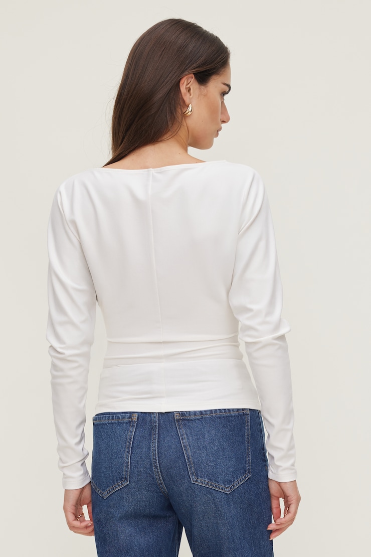 Mira Dolman Sleeve Top Sea Salt Off White large