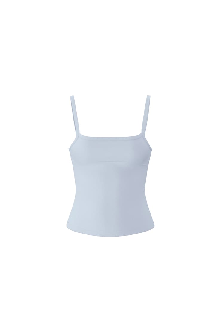 Sleek Scoop Cami Top, Blue Flirt, large