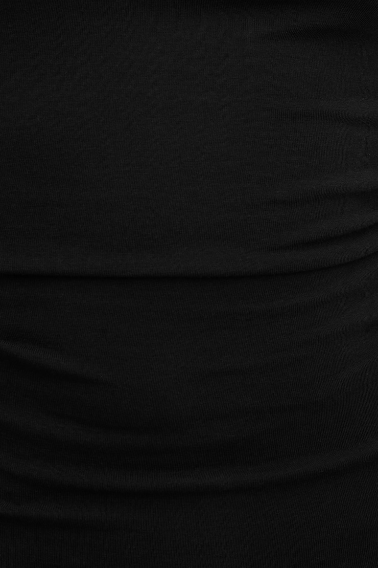 Twisted Long Sleeve Top Jet Black large