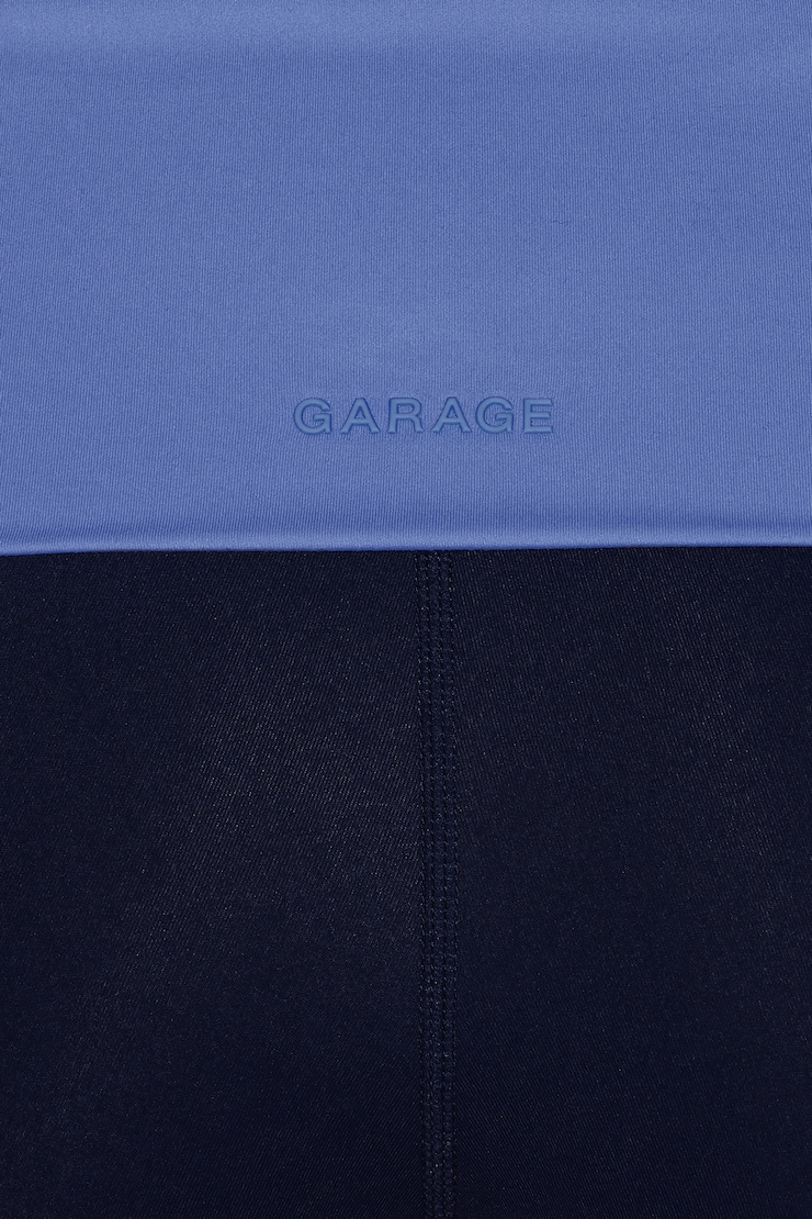 Active Foldover Booty Shorts, NAUGHTY NAVY + BLUE BLUSH, large