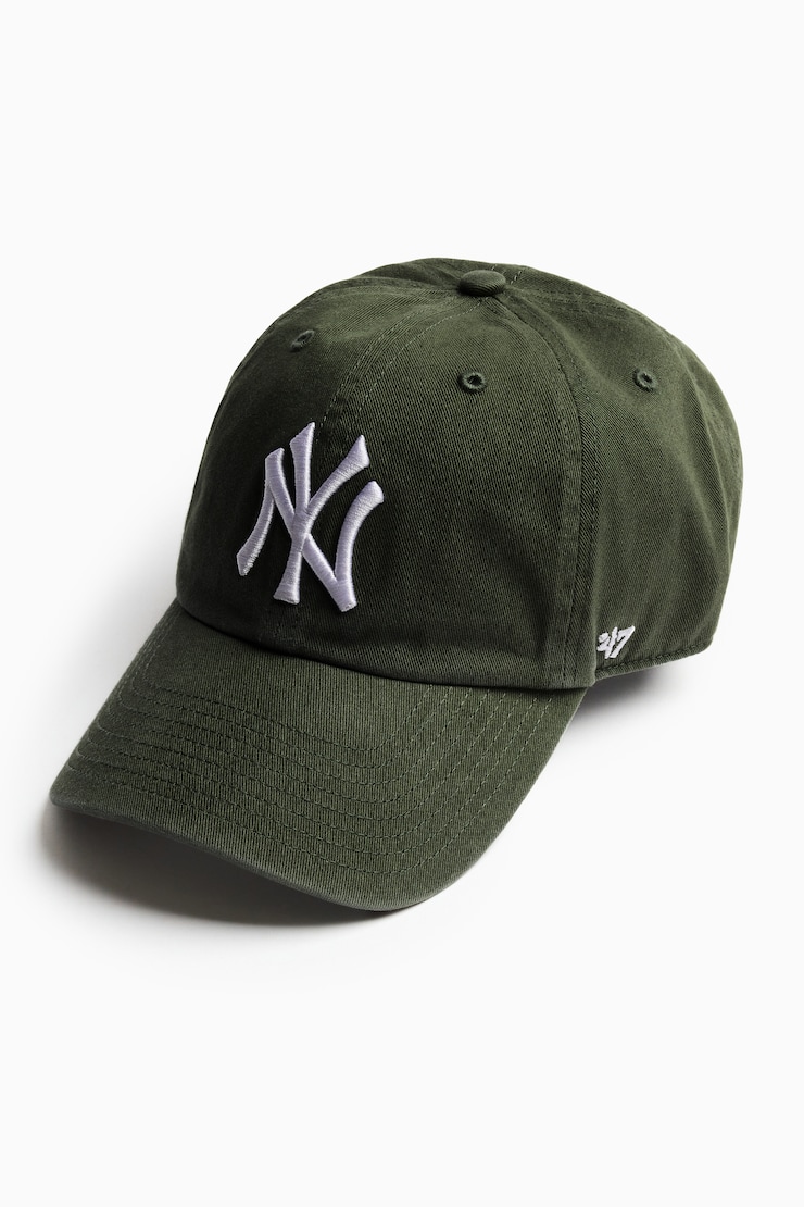 47 BRAND Clean Up Cap  - NY, Olive Obsession/White, large
