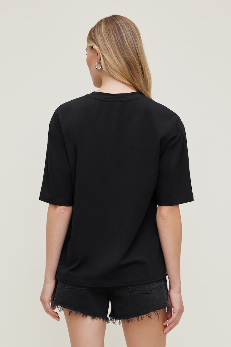 T-shirt en coton et modal