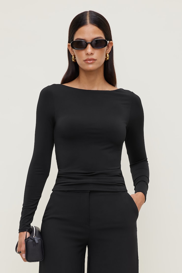 Nola Sculpt Long Sleeve Top