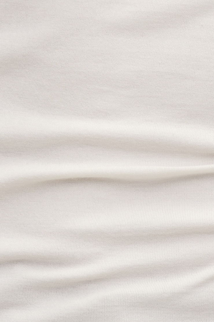 Fitted Turtleneck Top Calming Off White large