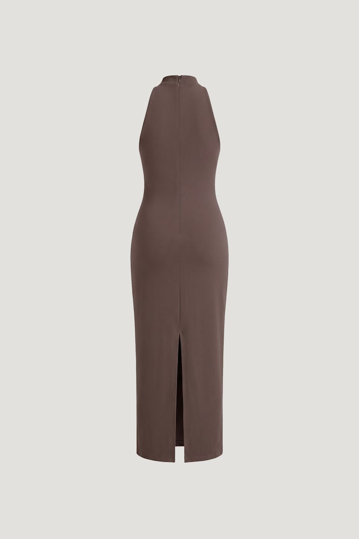 Willow Sculpt Maxi Dress Peppercorn Brown large