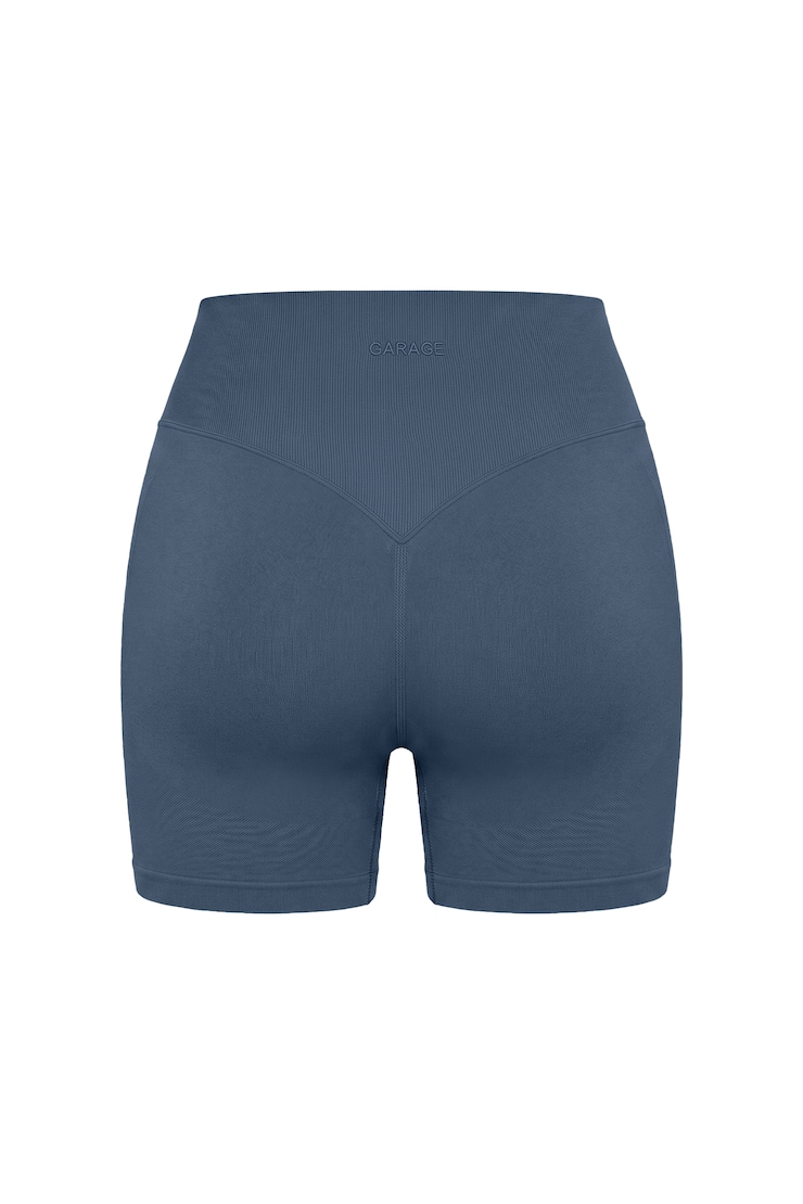 Active Seamless Booty Short, Heated Indigo, large