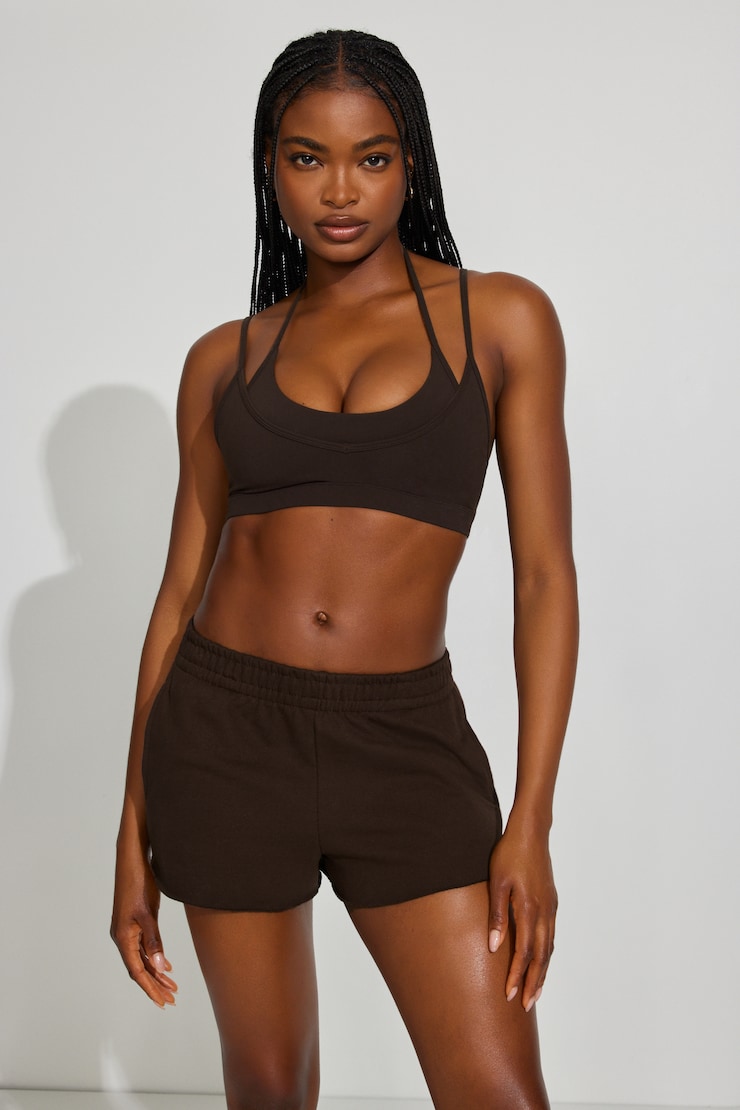 SoftTerry™ Low Rise Shorts, Armadillo Brown, large