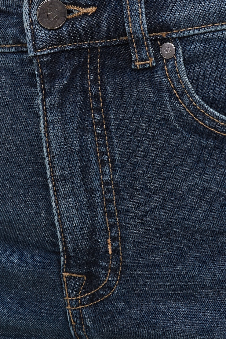 Stretch High Rise Slim Capri Jeans Medium Dark Indigo / Florence large