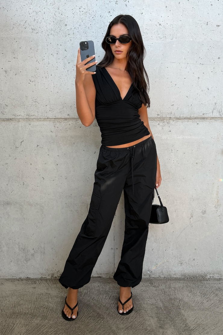Nylon Cargo Pants