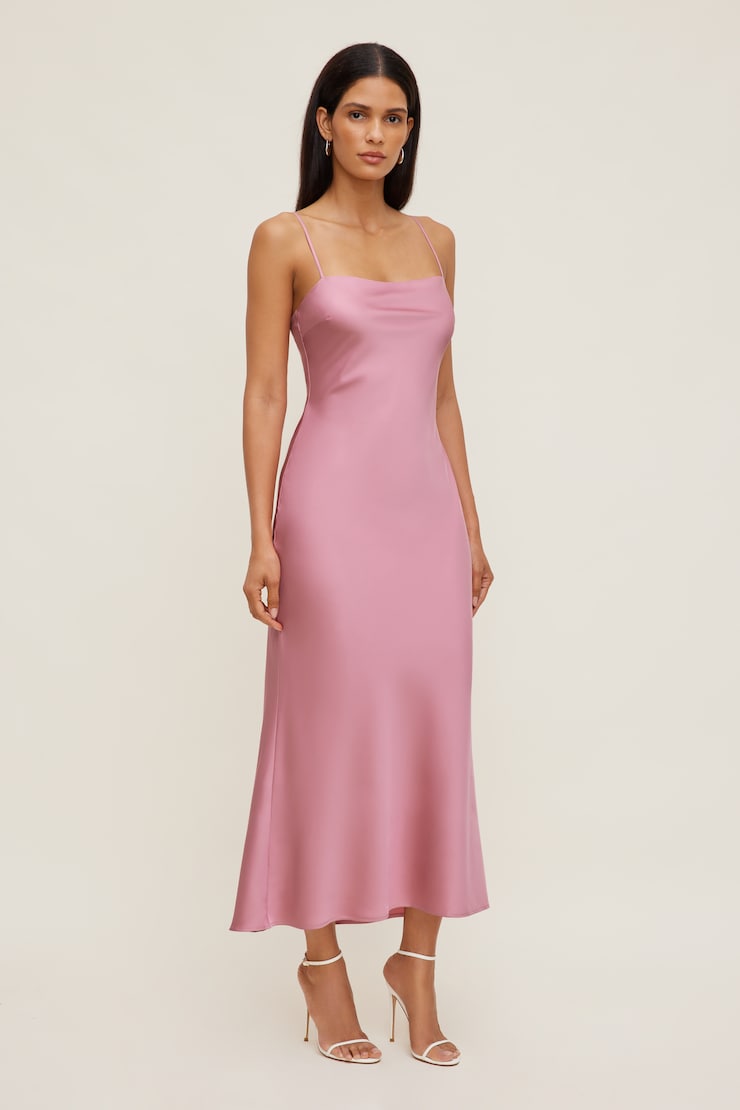 Aubrey Satin Maxi Dress