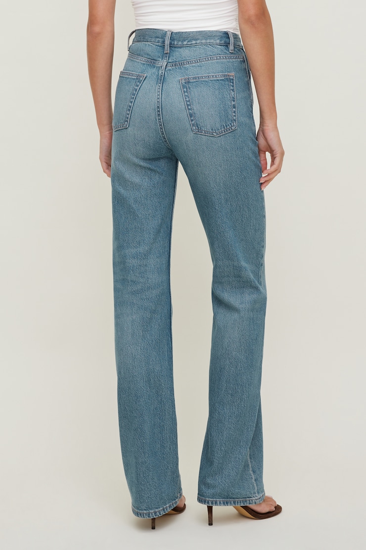 Reese Ultra High Rise Straight Leg Jeans Light Indigo / Midas Blue large