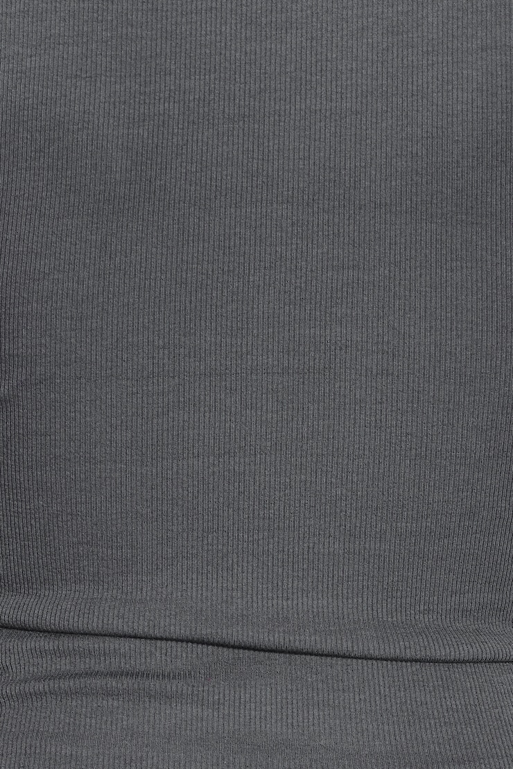 SnatchRib Crossover T-Shirt, Burnt Ash Grey, large