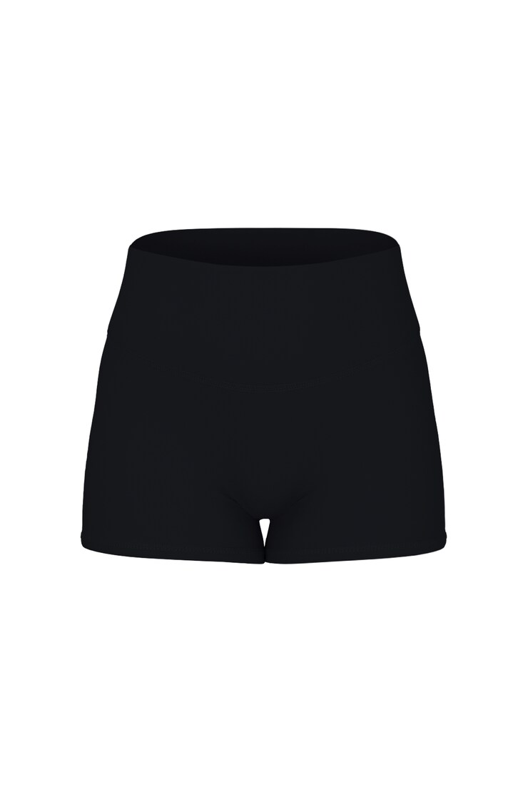 Active 3" Booty Shorts, Jet Black, large