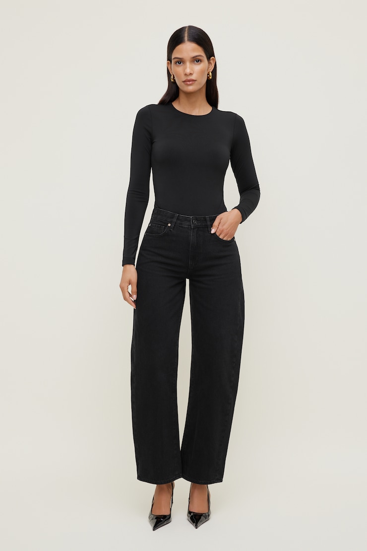 Sculpt Crewneck Bodysuit Jet Black large