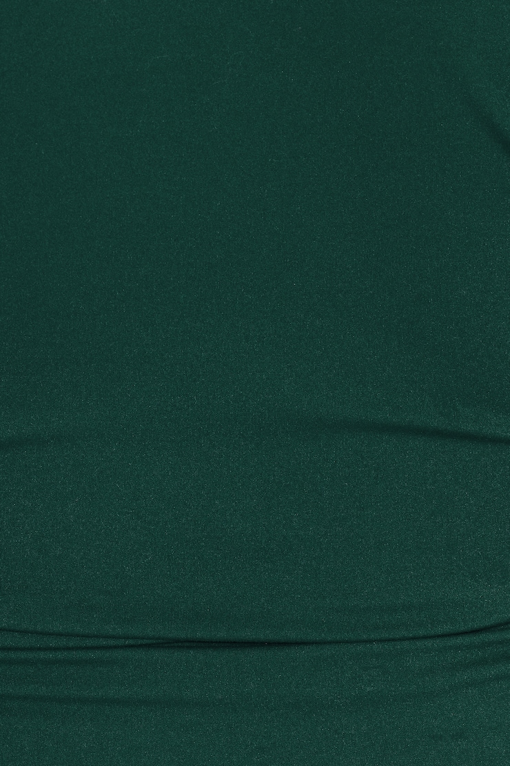Sleek Short Sleeve Polo Top, Green Envy, large