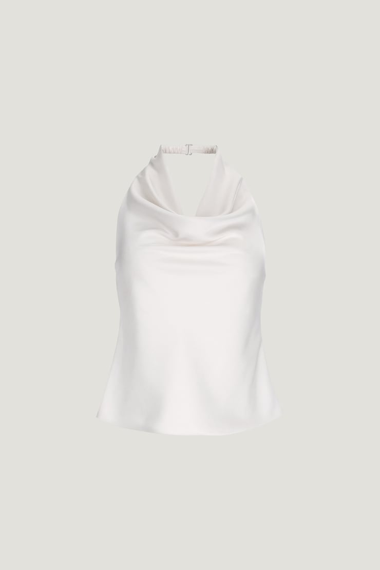 Camila Satin Blouse Sea Salt Cream large
