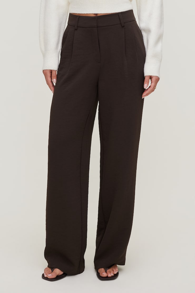 Alex Airflow Wide Leg Pants Airflow Java Brown large