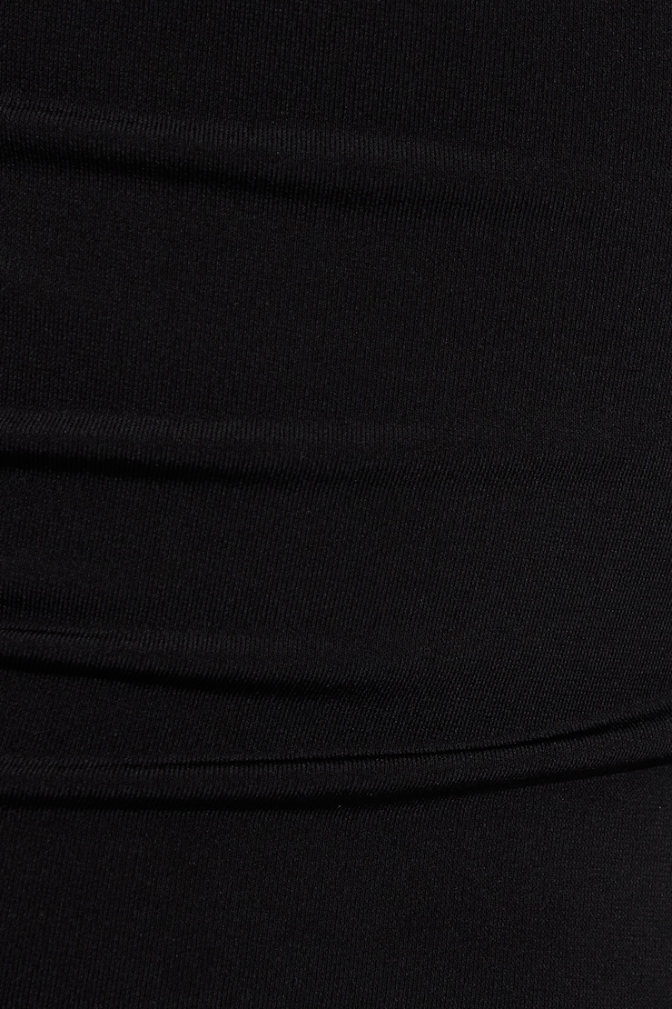 Tie Back Cowl Top, Jet Black, large