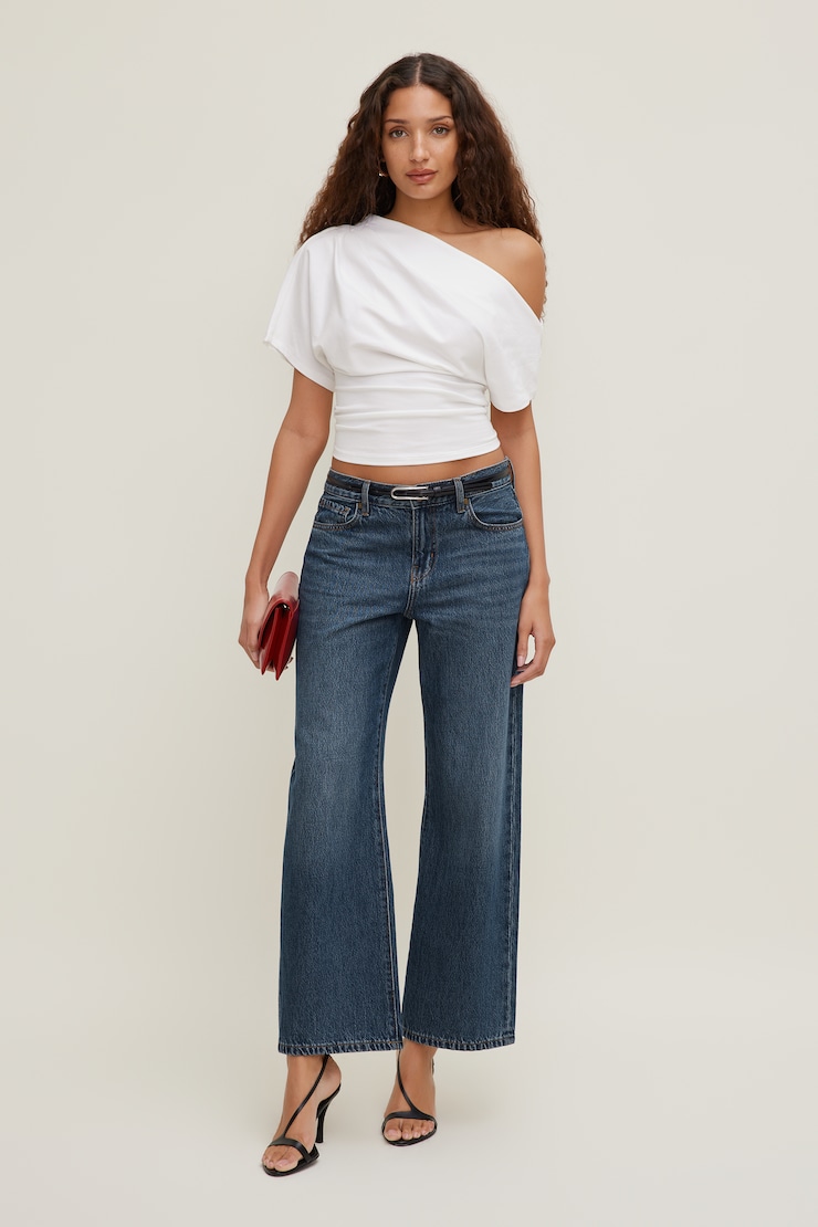 Alexa Cotton Spandex T Shirt Bright White large