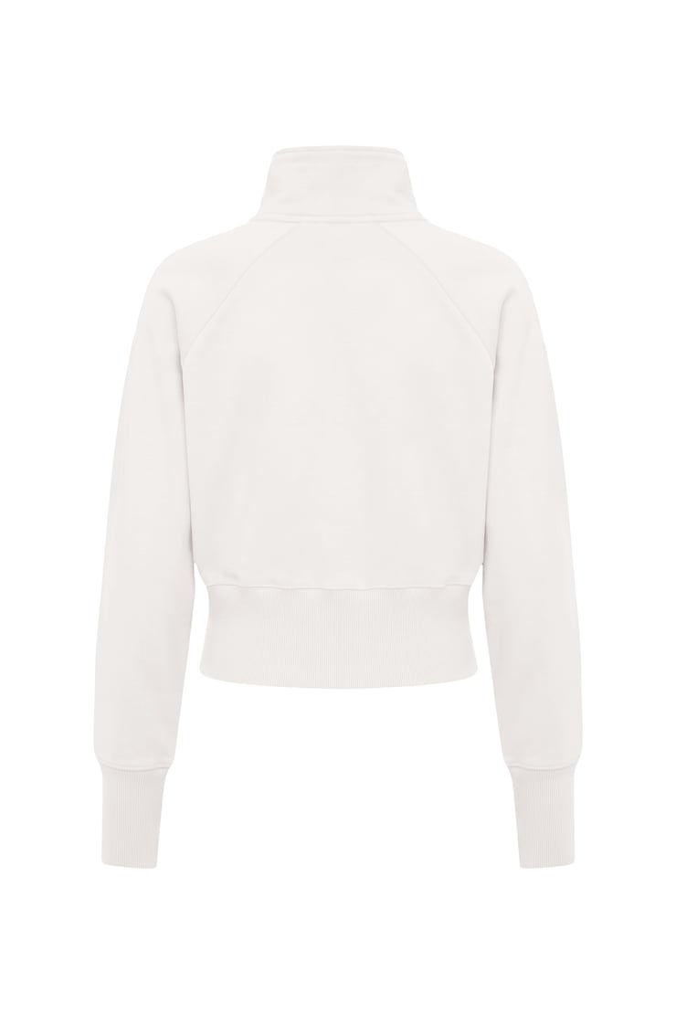 UltraFleece Funnel Half Zip Sweatshirt, Sweet Cream Off-White, large