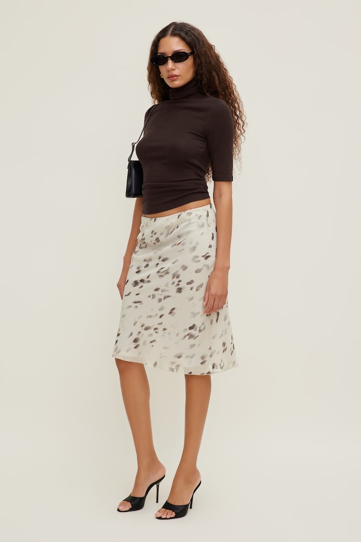 Esther Georgette Midi Skirt