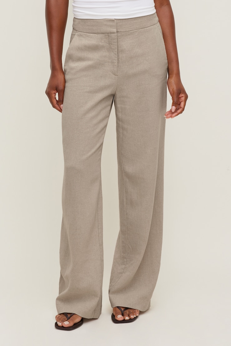 Yasmin Linen Straight Leg Pants