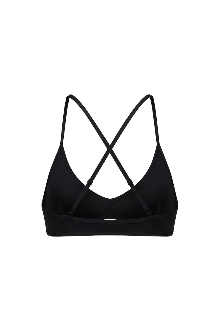 Active Curved Triangle Bra, Jet Black, large