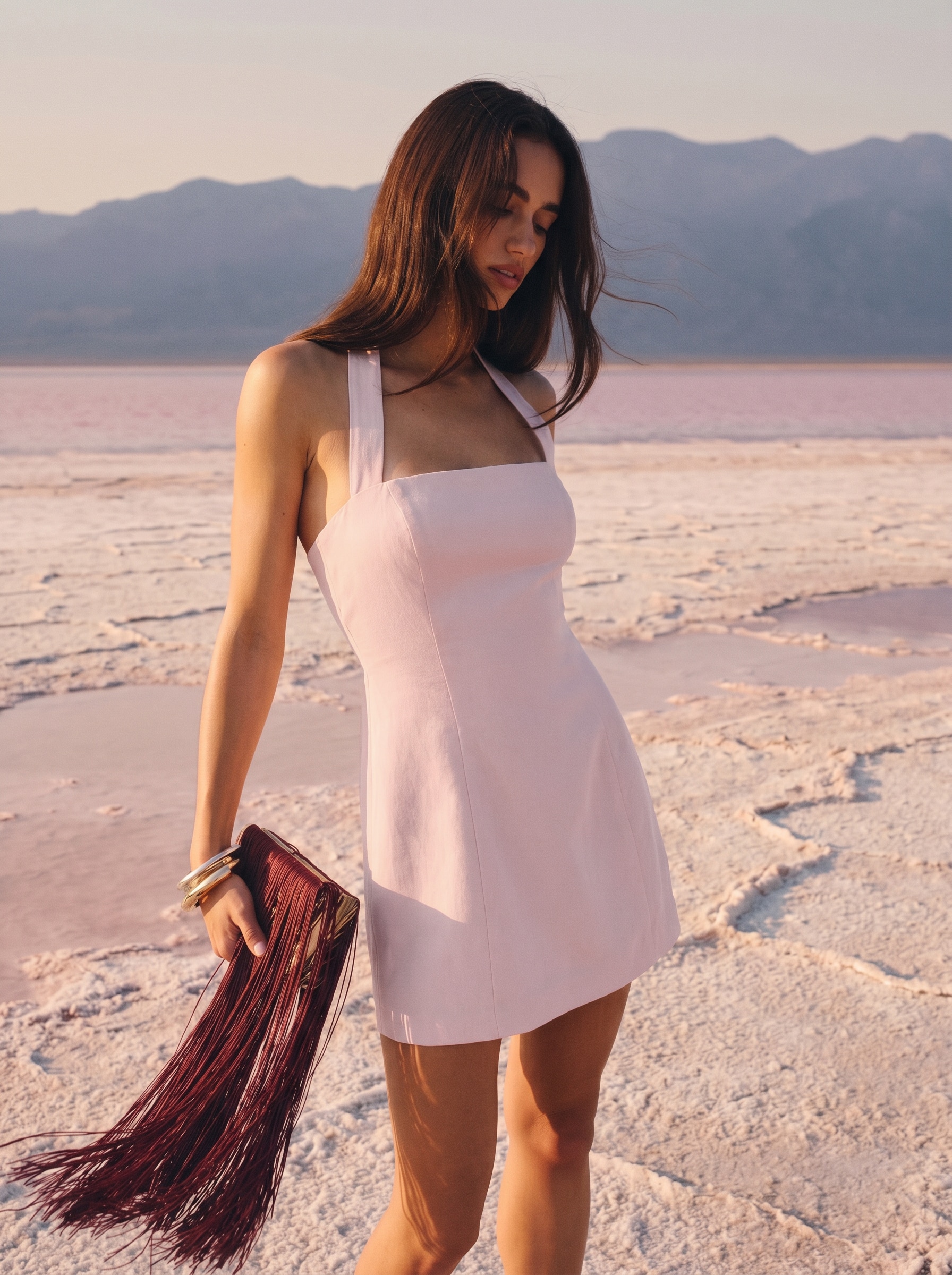 Irina Ponte Midi Dress WHITE | Dynamite