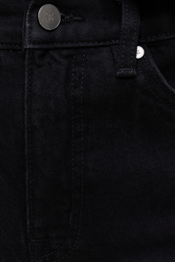 Frenchie High Rise Slim Leg Jeans Medium Dark Black / Smoky Black large