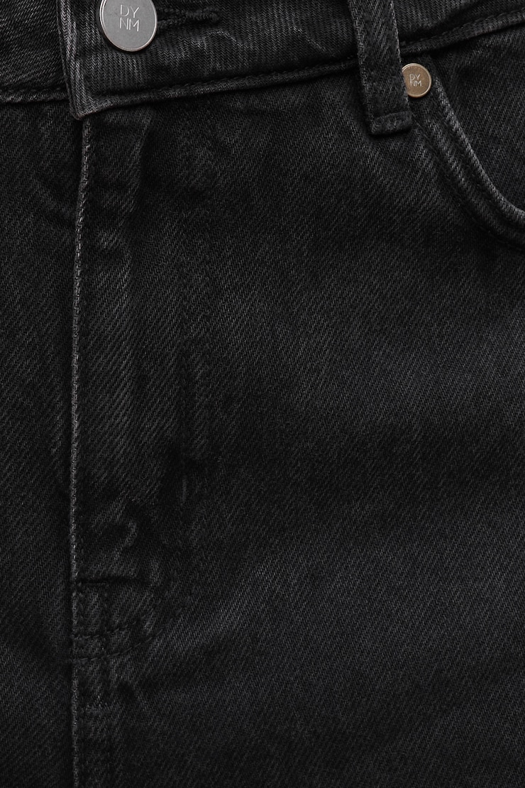 Mika Mid Rise Relaxed Straight Leg Jeans Nightfall Black large
