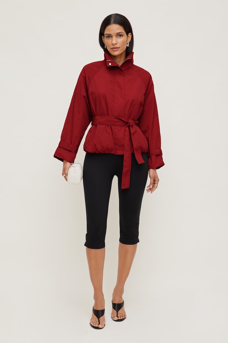 Hazel Bubble Anorak Red | Dynamite