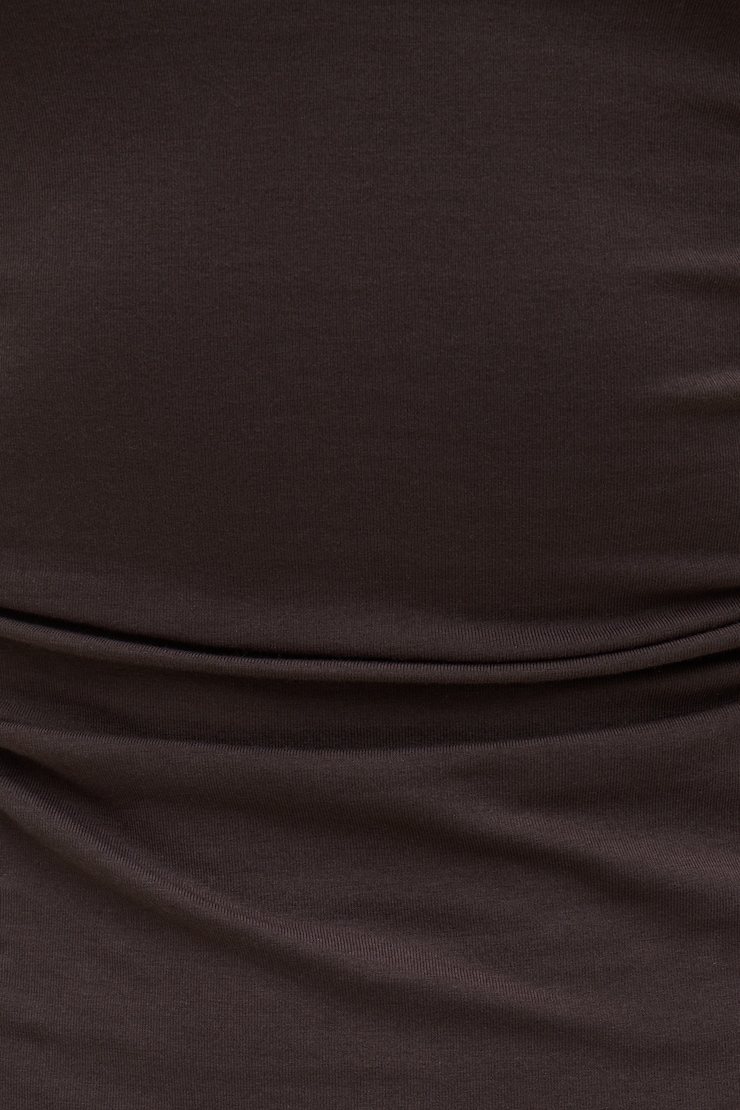 Katia Cotton Mini Dress Chocolate Torte Brown large