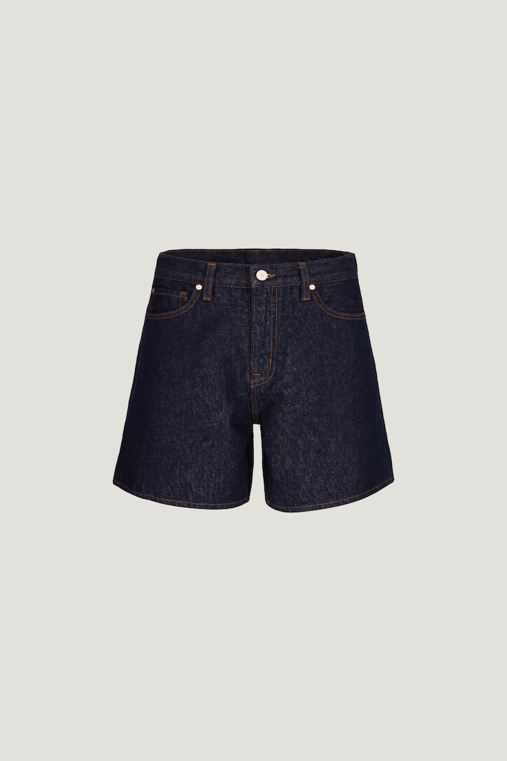 Harper High Rise Jean Shorts Dark Indigo / Rinse large