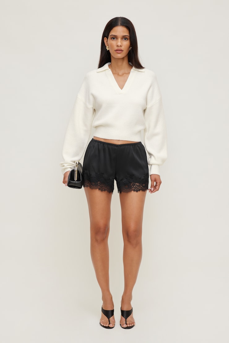 Lace Satin Shorts