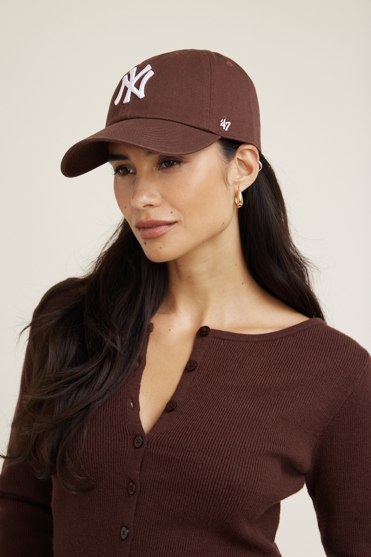 '47 Brand | New York Clean Up Cap Bitter Chocolate / White large
