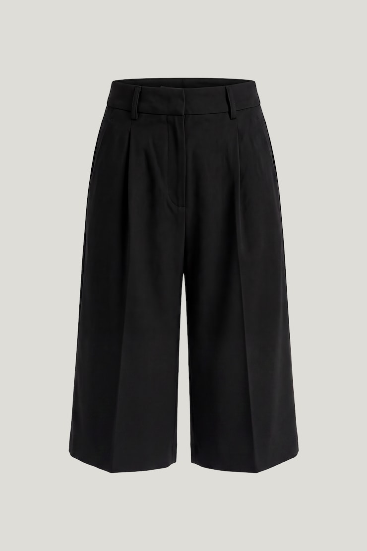 Alex High Rise Bermuda Shorts Jet Black large