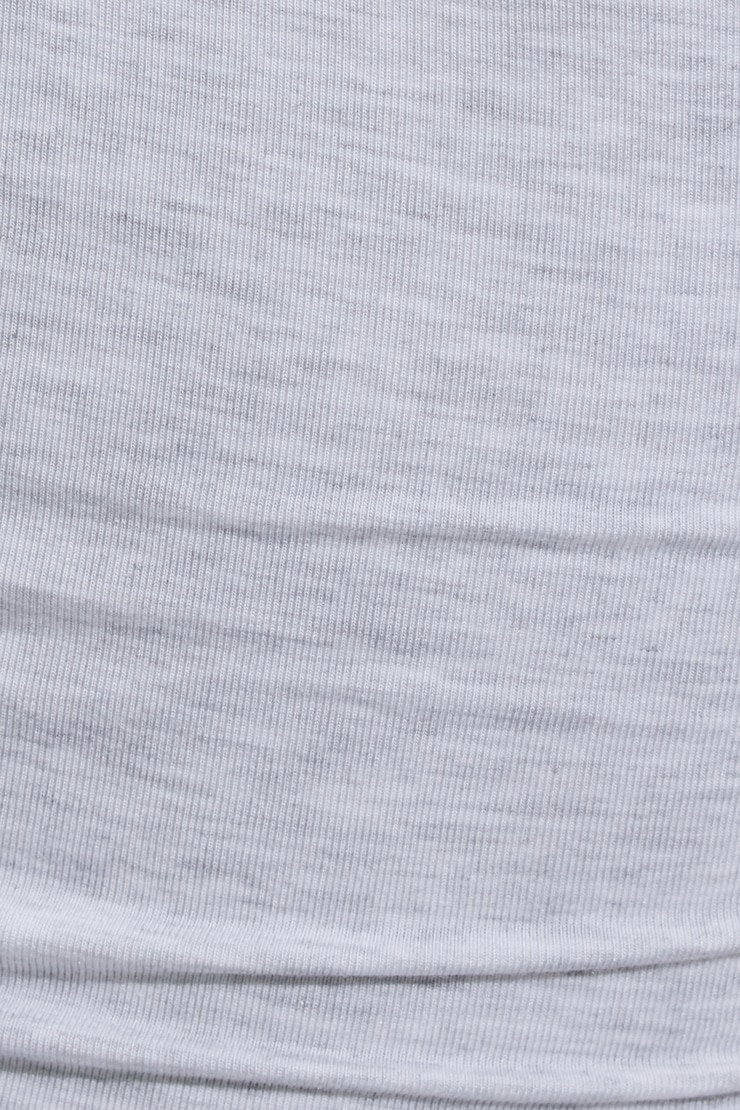 Smooth Open Neck Tee, Spring Grey Mix, large