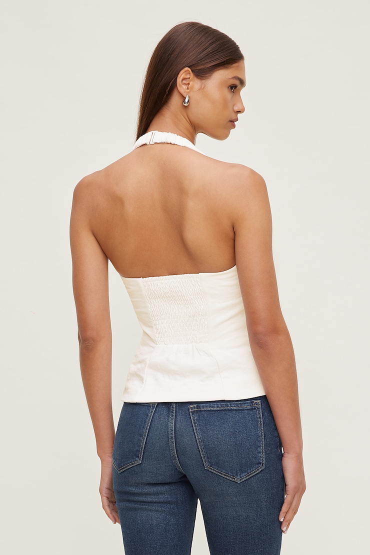 Airflow Halter Top Calming Off White large
