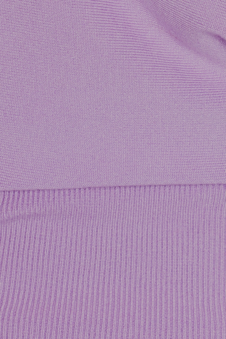 Off Shoulder Short Sleeve Cinch Waist Top, Charged Lilac Purple, large