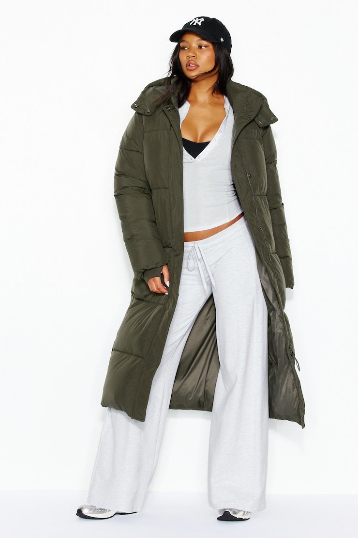 Manteau matelassé maxi