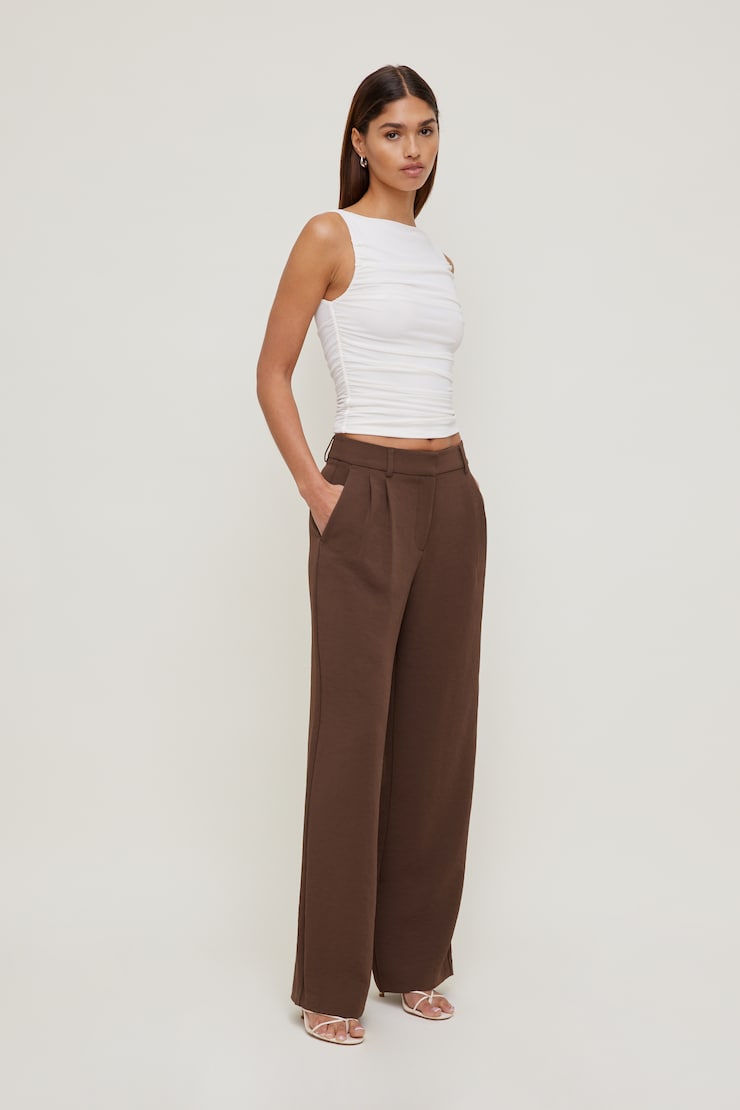 Alex Airflow Wide Leg Pants Chocolate Lab large