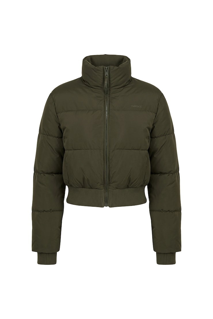 Everyday Puff Jacket, Dark Khaki, large