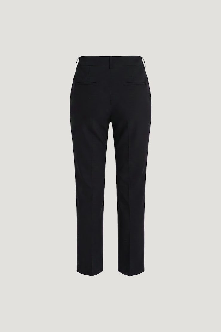 High Rise Slim Fit Pants Jet Black large